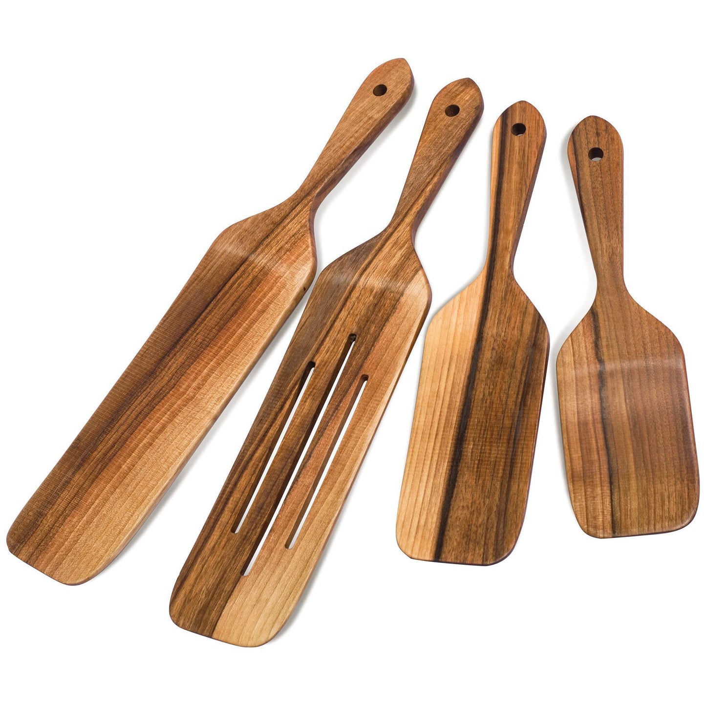 MyFancyCraft Walnut Wood Wooden Spoons for Cooking Kitchen Utensils Spatula Set