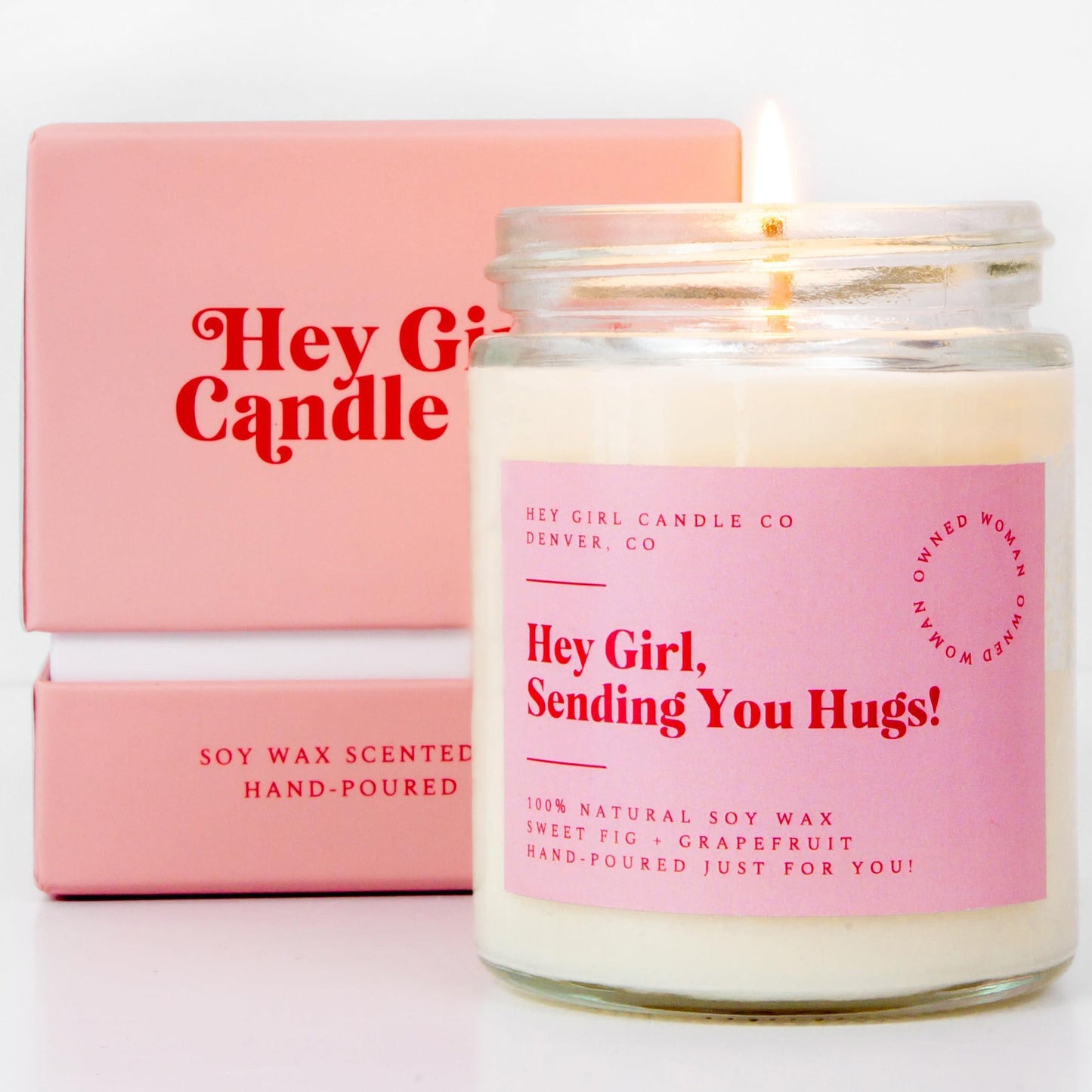 Hug in A Jar Candles Gifts for Women Thinking of You Gift Candles Sweet Fig