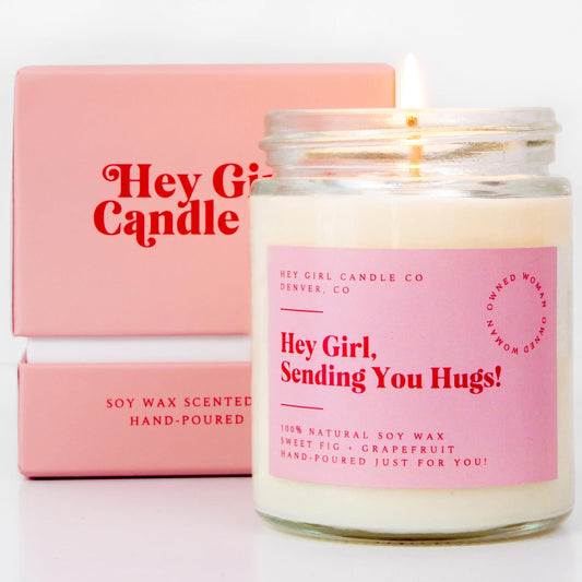 Hug in A Jar Candles Gifts for Women Thinking of You Gift Candles Sweet Fig