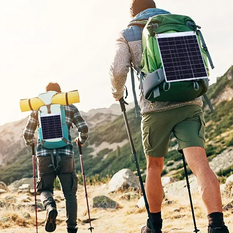 100W Waterproof Solar Panel – 5V Portable Dual USB Solar Charger for Outdoor Camping, Phones & Devices-4
