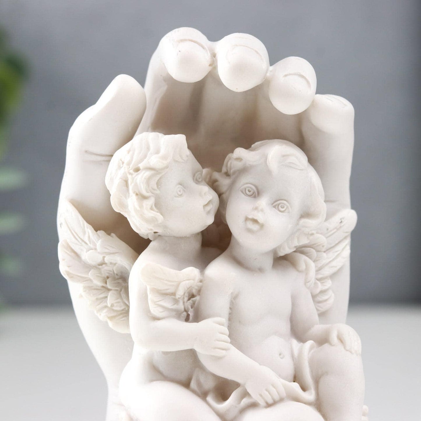 Small Angel Figurines in Palm   Twin Angel Statue   Angels Baby   Angels